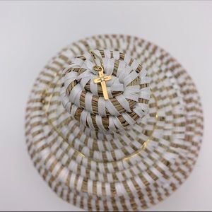 Delicate Tiny Gold Cross